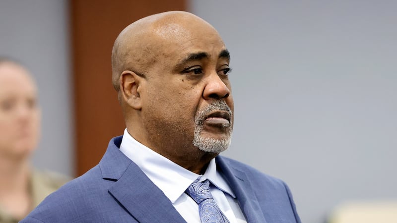 Duane Davis appears in court during opening arguments for his murder trial, related to the...