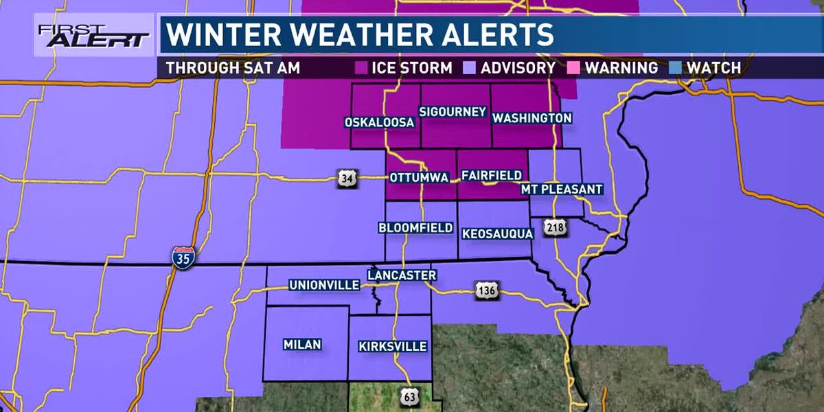 Ice Weather Update Ice Storm Warning