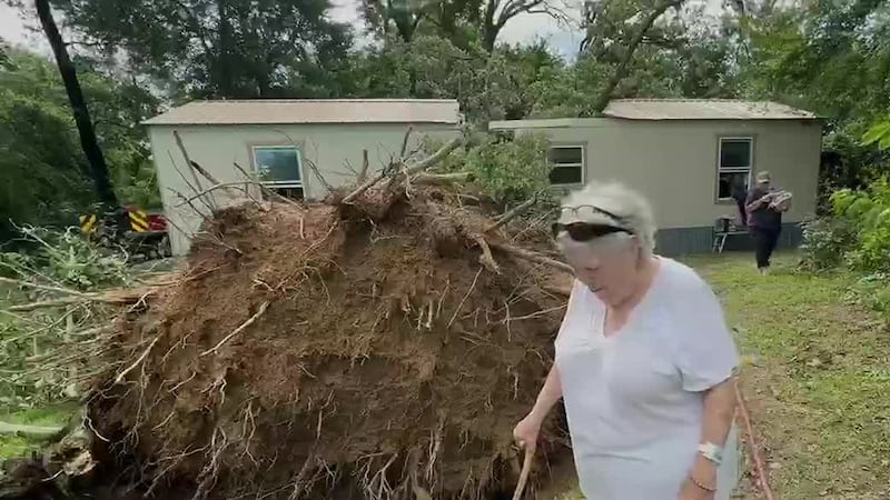 Carol Ford says both she and her son, Kevin Ford, were alerted of the coming storm by their...