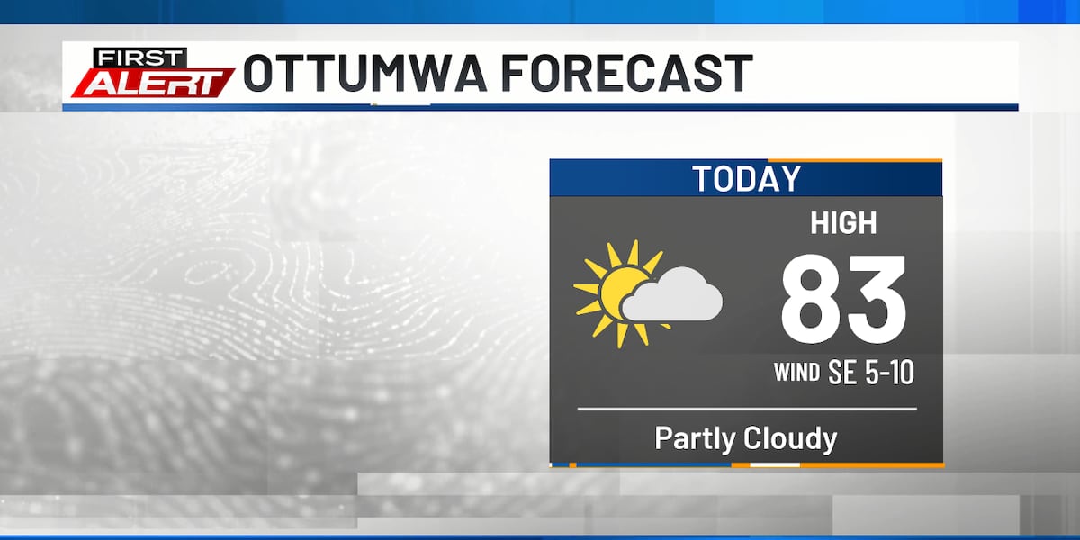 Mixed sunshine, comfy temps, and a stray shower or two