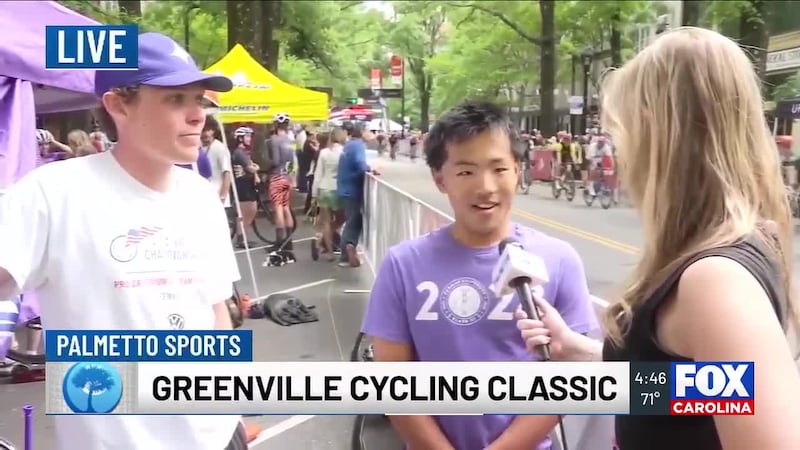 Palmetto Sports Reporter Ella Grogan LIVE in Downtown Greenville as Furman’s Julian Wang wins...