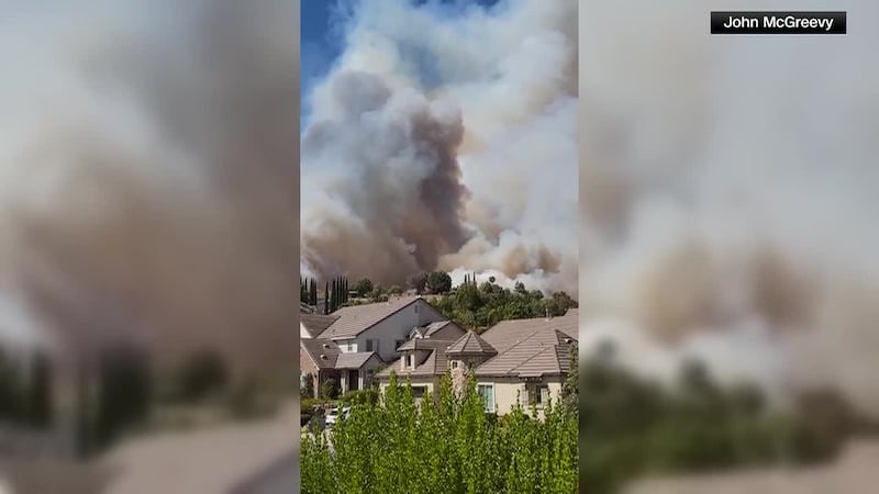 The cause of the fire is under investigation. (JOHN MCGREEVY via CNN)