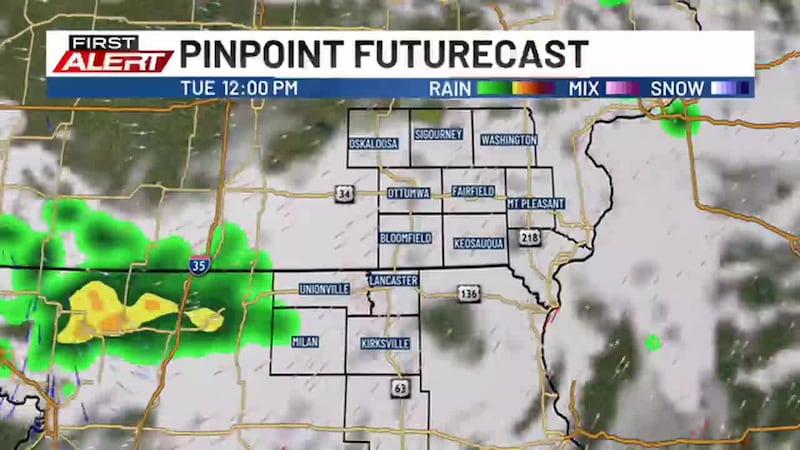 Mostly sunny today but storms are on the way